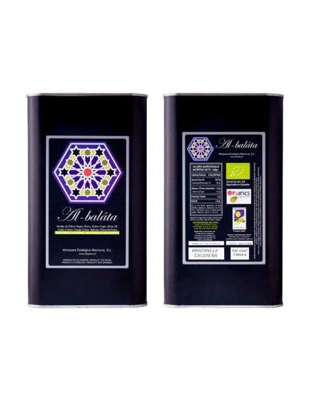 Lata AOVE ECOLÓGICO Monovarietal Manzanilla Cacereña Pack 2Latas de 3L