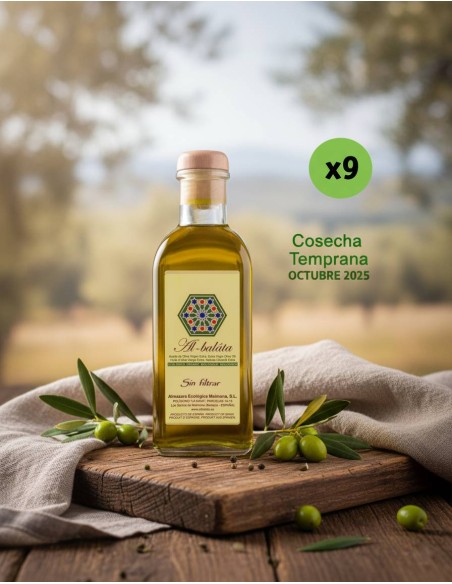 AOVE ECÒLOGICO Sin filtrar  PACK DE 9botellas de 500ML